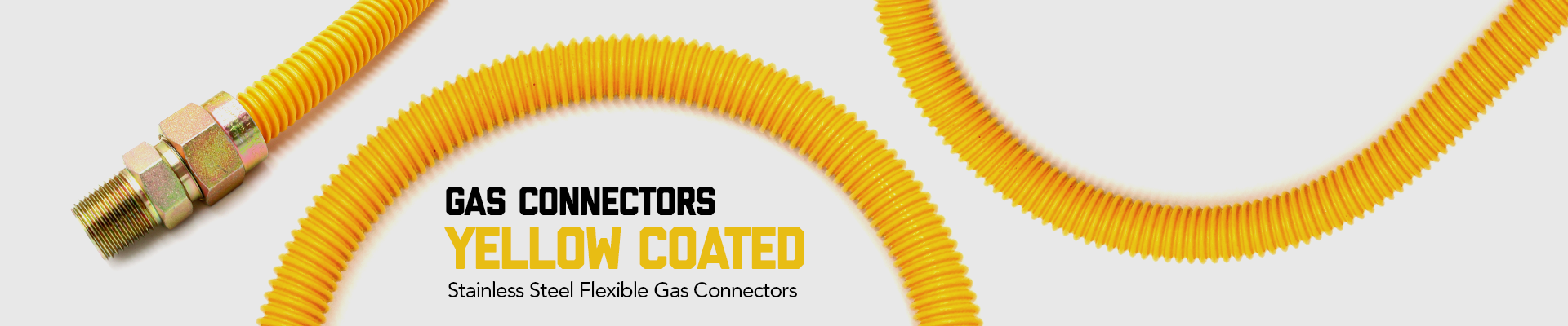 Gas Connector: Yellow Coated