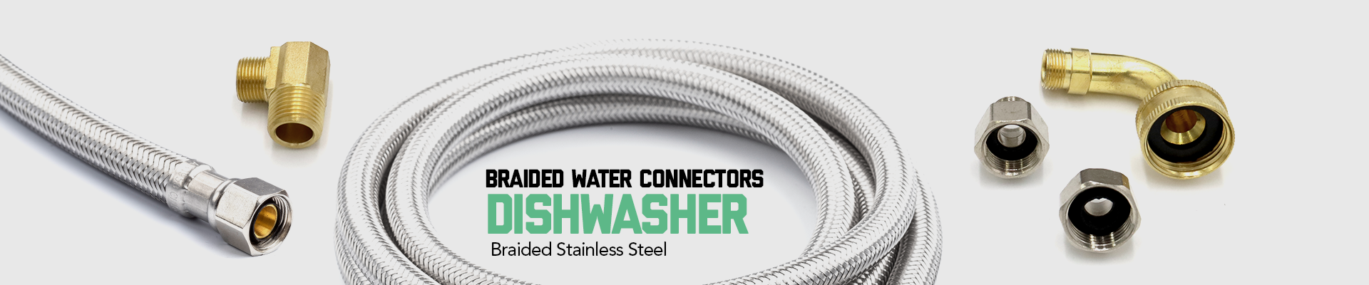 Braided Water Connectors: Dishwasher