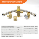 Water Heater Thermostatic Mixing Valve with Stainless Steel Connector-3