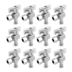 PEX B Crimp Supply Stop Valves (12 Pack)