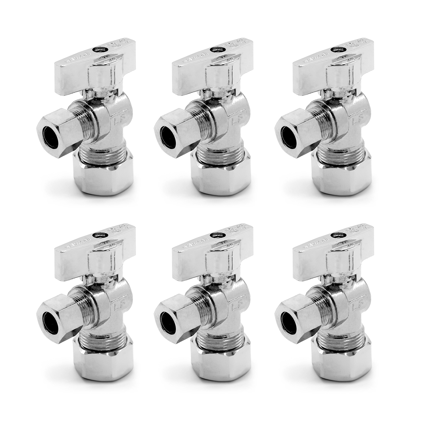 Compression Stop Bundle Compression Supply Stop Valve (6 Pack) | HPS: HvacPlumbingShop.com
