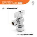 Compression Supply Stop Valve (6 Pack)-2