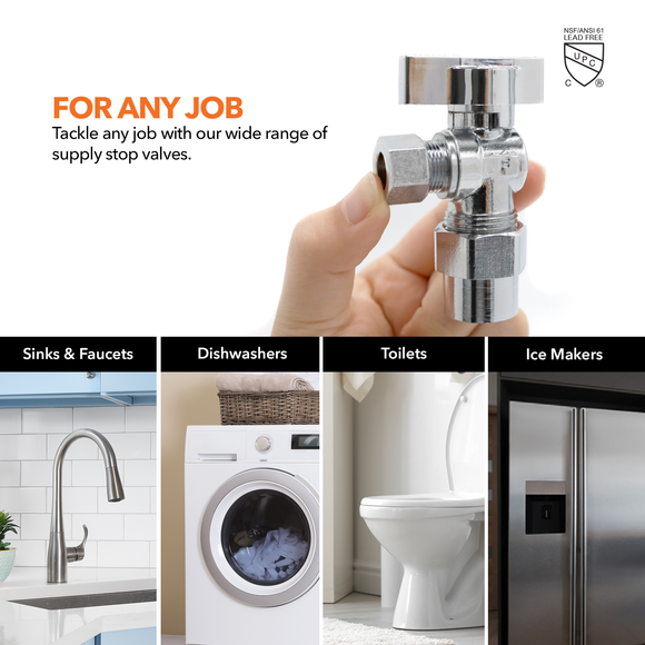 CPVC Supply Stop Valve (12Pack)