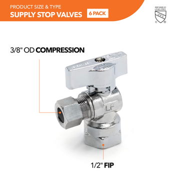 FIP Supply Stop Valve (12 Pack) - 0