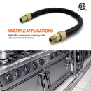 5/8" OD Black Coated Commercial Gas Connector-6