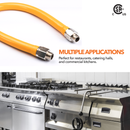 5/8" OD Yellow Coated Commercial Gas Connector-6