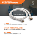 3/8" Comp. x 1/2" FIP Braided Faucet Connector (5 Pack)-4