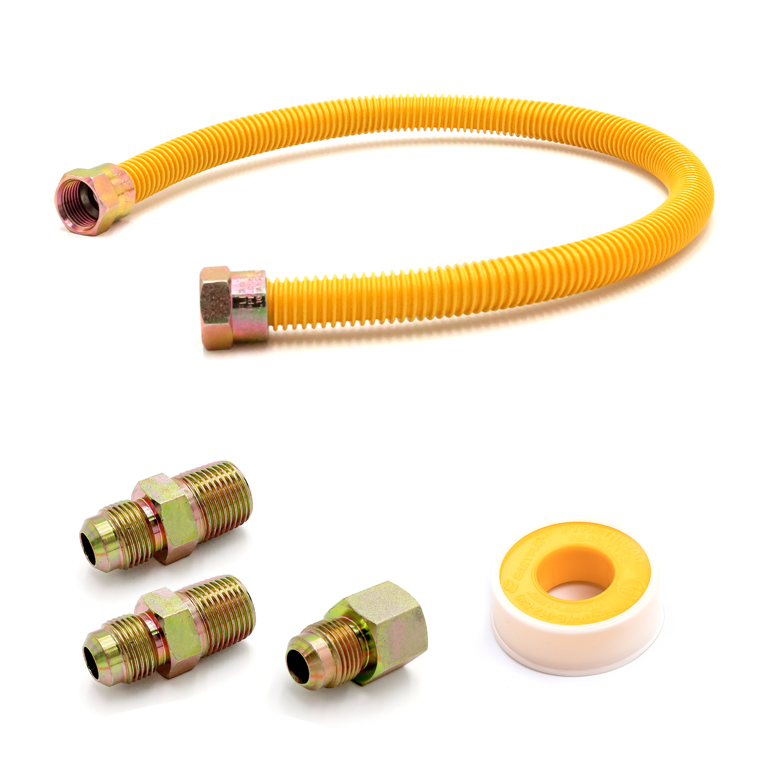 Gas Connector: Yellow Coated