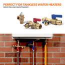 1" Press Connection Isolation Valve Kit with Pressure Relief Valve-6