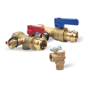 3/4" Press Connection Isolation Valve Kit with Pressure Relief Valve