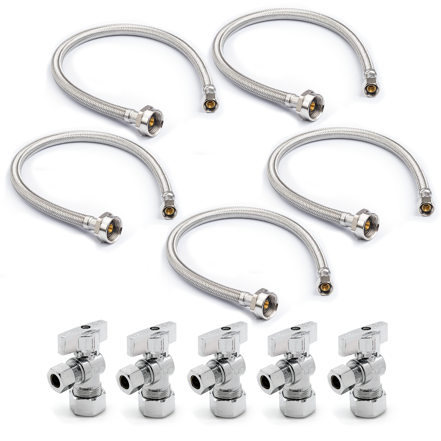 Braided Water Connectors: Toilet