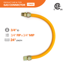Tankless Water Heater Connection Kit2- Isolation Valves Kit + Water Heater Connectors (2) + Gas Connector + Pressure Relief Valve-4