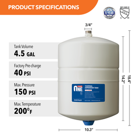 Thermal Expansion Tank 4.5 Gal. - 0