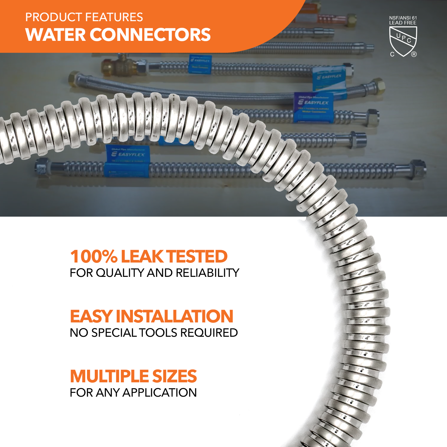 3/4" FIP x 3/4" MIP Water Heater Connector