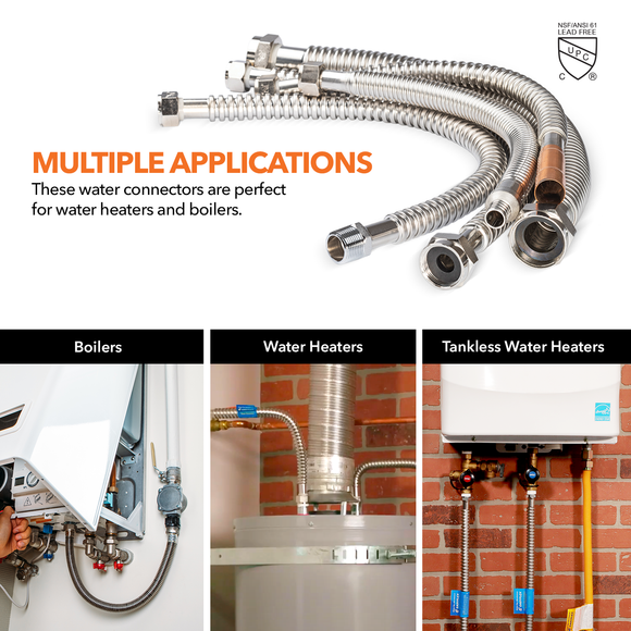 3/4" FIP x 3/4" PEX A Expansion Water Heater Connector