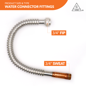 3/4" FIP x 3/4" Sweat Water Heater Connector - 0