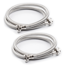 3/4" Hose Bibb Braided Washing Machine Connector (2 Pack)-1