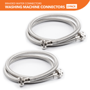 3/4" Hose Bibb Braided Washing Machine Connector (2 Pack)-2
